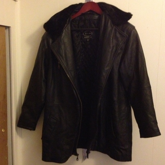 Tannery West Jackets & Blazers - Heavy Black Leather Jacket by Tannery West