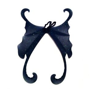 Sexy dark fairy wings with sparkles