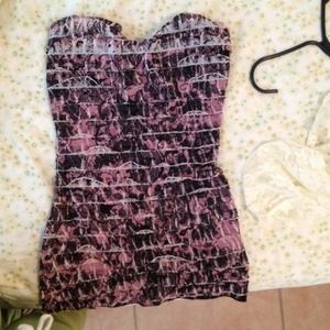 Charlotte russe strapless top