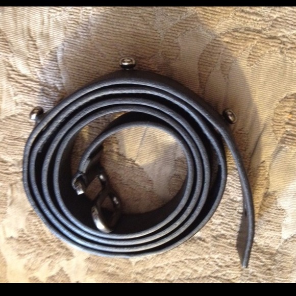 Authentic PRADA Adjustable BLACK  Leather Belt