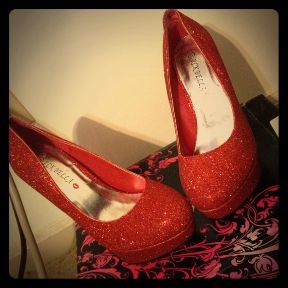 Red glitter heels-reserved