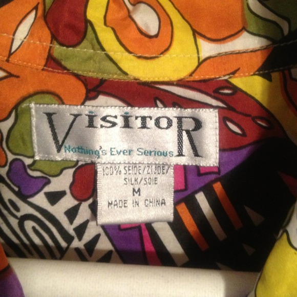 Print silk top - Picture 2 of 2