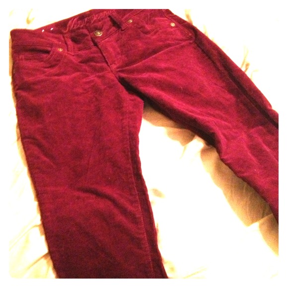 Maroon cotton skinnys