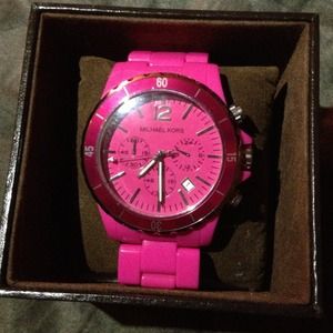 @emcreations AUTHENTIC Pink MK S.S Watch.