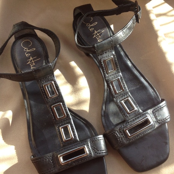 New Cole Haan Black Gladiator Shoes Size 6.5 B