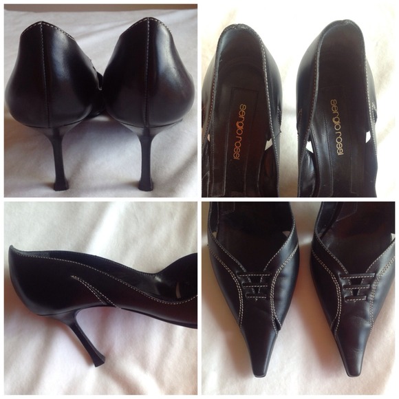 🔴SOLD🔴SERGIO ROSSI Black D'Orsay Pumps🔴SOLD🔴 - Picture 3 of 4