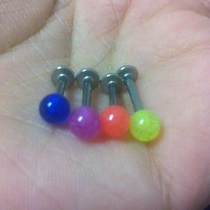 Labrets for lip, tragus or other piercings