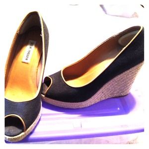 Steve Madden Navy blue wedge