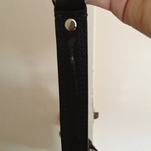 SOLD Coach satchel black silver hardware like new! - Picture 3 of 4