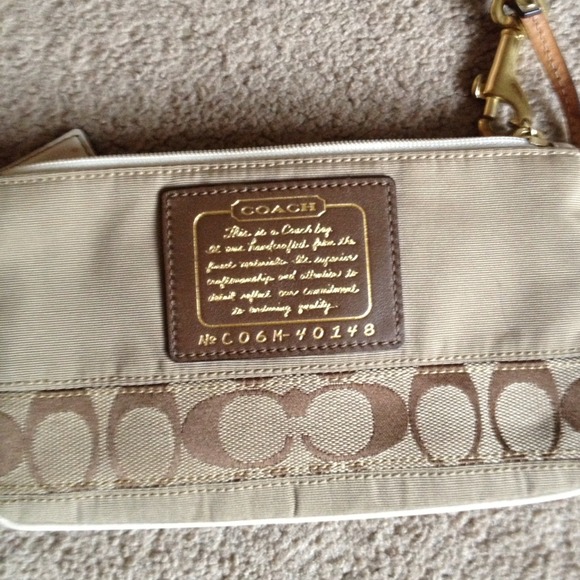 Authentic Coach wristlet