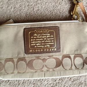 Authentic Coach wristlet