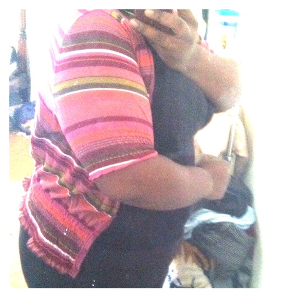 Strip cardigan