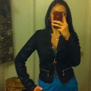 Real leather jacket.