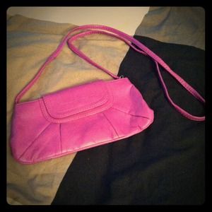 Purple cross body bag