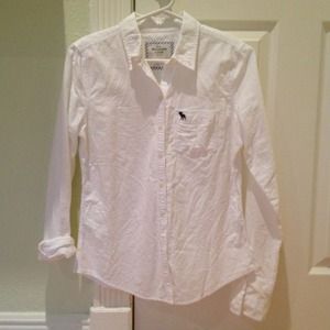 Abercrombie & Fitch white long sleeve