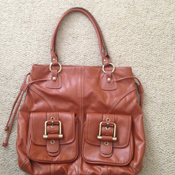 ⭐SOLD⭐Large brown bag with buckles