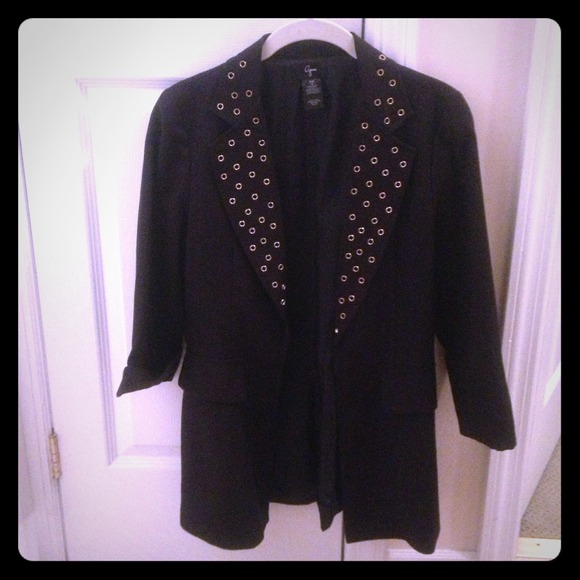 Aqua Black Blazer