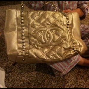 Faux Chanel tote bag