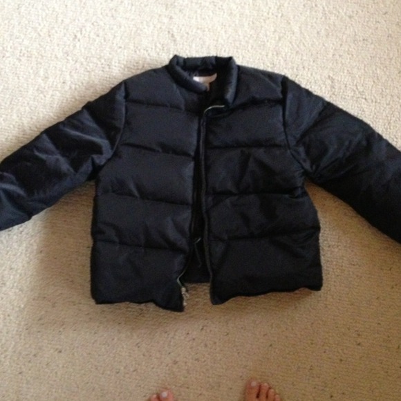 Jcrew black puffer jacket