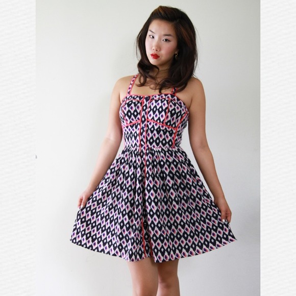 Printed a line dress