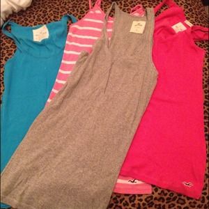 Lot of Hollister Tanks and Tee