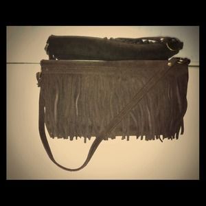 Fringed purse/clutch