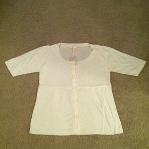 NWOT cream/off white cardigan