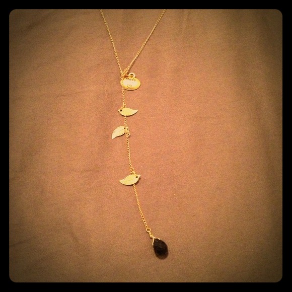 Cute gold filled handmade drop necklace