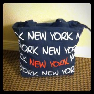 Blue "New York" bag