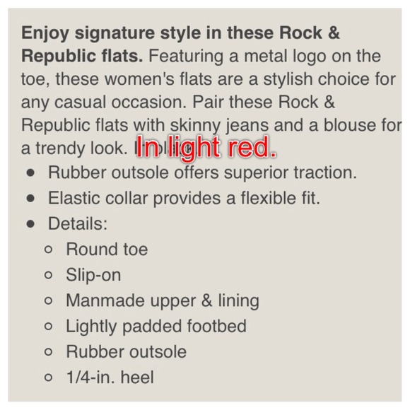 Rock & Republic Flats-New with Box - Picture 2 of 4