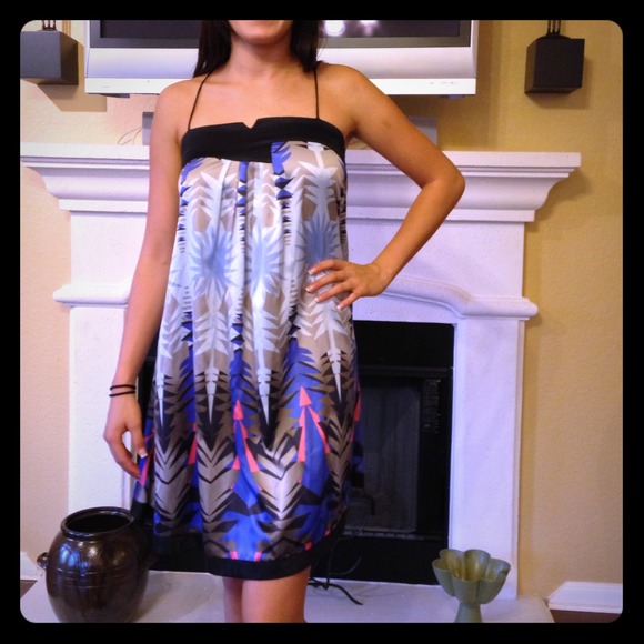 Colorful print dress