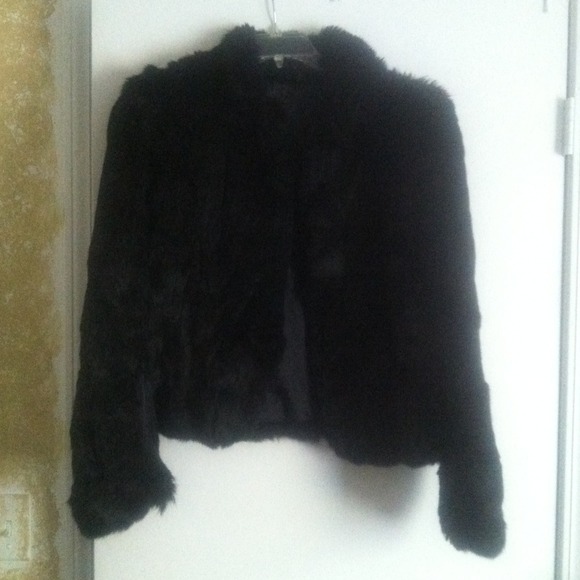 Accessories - Vintage Black Rabbit Fur