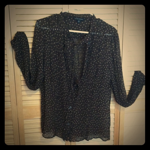 Banana Republic Shear Polka Dot