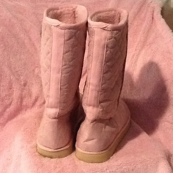 Pink cozy boots!!