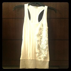 White floral tank