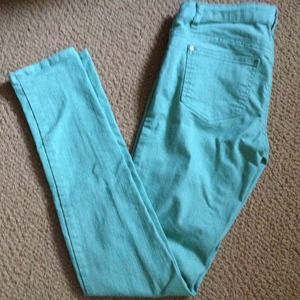 Mint/Sea Green Skinny Jeans