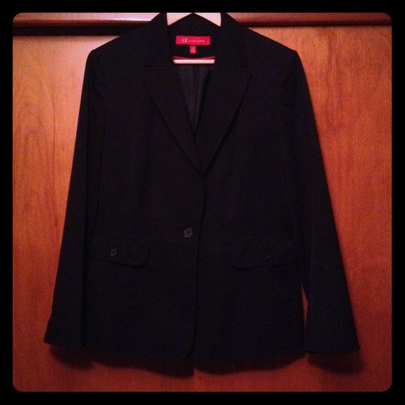 RESERVED: Navy Anne Klein lined 2-pocket suit coat