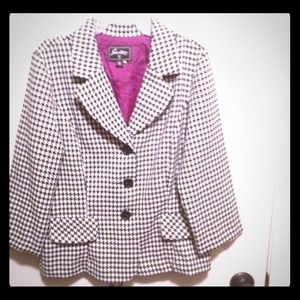 Houndstooth blazer