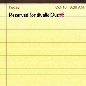 Reserved for divalici0us