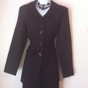 ***SOLD***Dark Brown 2pc skirt suit