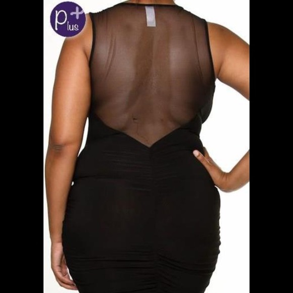 Plus size. Ruffle Front and Sheer Back- reserved - Picture 2 of 3