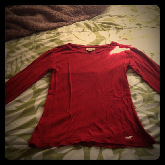 Red long sleeve shirt