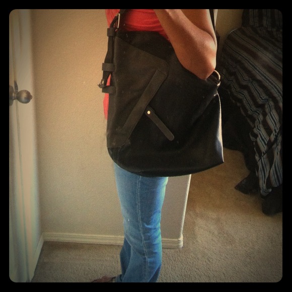 Grey & Black tote