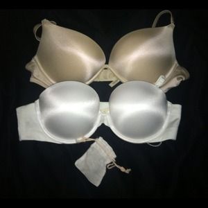 2 push up bras. With black VS cheeky panty