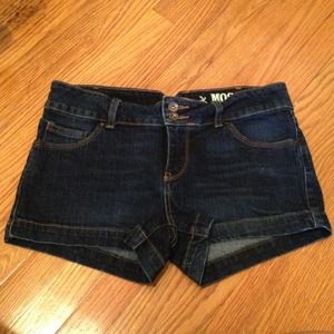 Dark denim shorts
