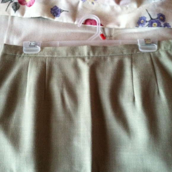 Sage green skirt. Worn once or twice. - Picture 2 of 4
