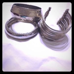 Assorted Silver Bangles