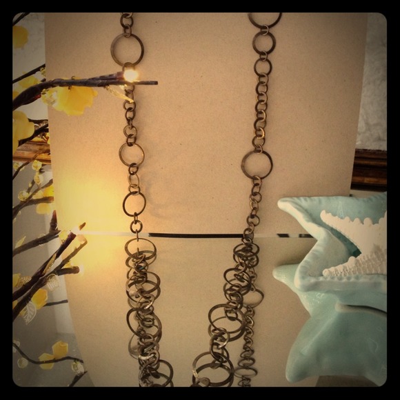 Copper long necklace