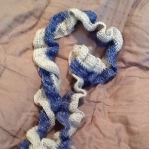 SOLD!!!!! Super soft Twisted Ruffle crochet Scarf