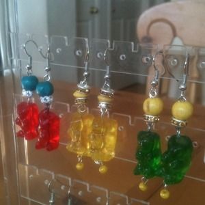 Real gummy bears earrings